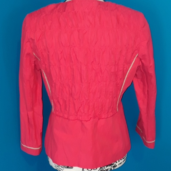 Elie Tahari "Diva Red" Chatham Jacket BNWT - Picture 5 of 8